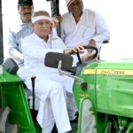 CM celebrated Akti festival by driving a tractor